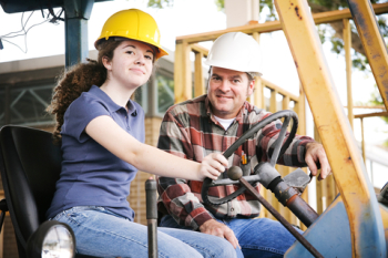 vocational training - youth on truck