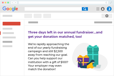 Matching gifts and higher education fundraising appeals