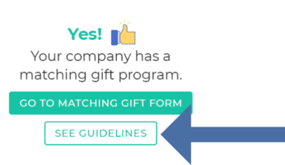 Matching gifts and higher education eligibility guidelines
